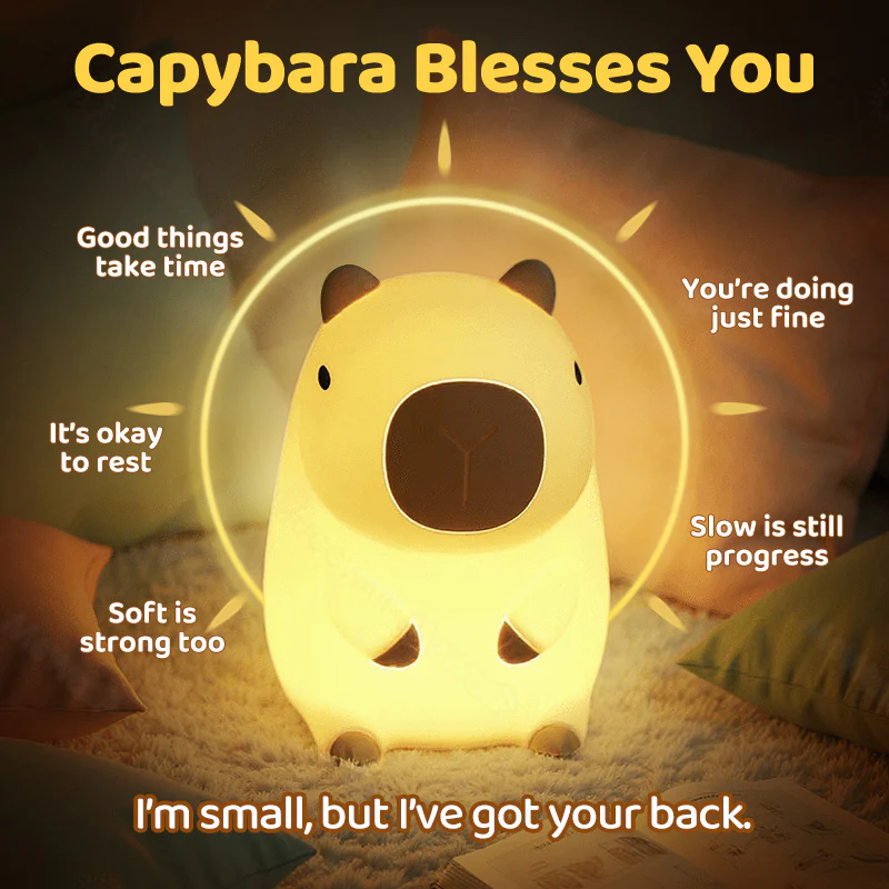 💤Adorable Capybara Night Light – Warm, Soft & Delightfully Unique!